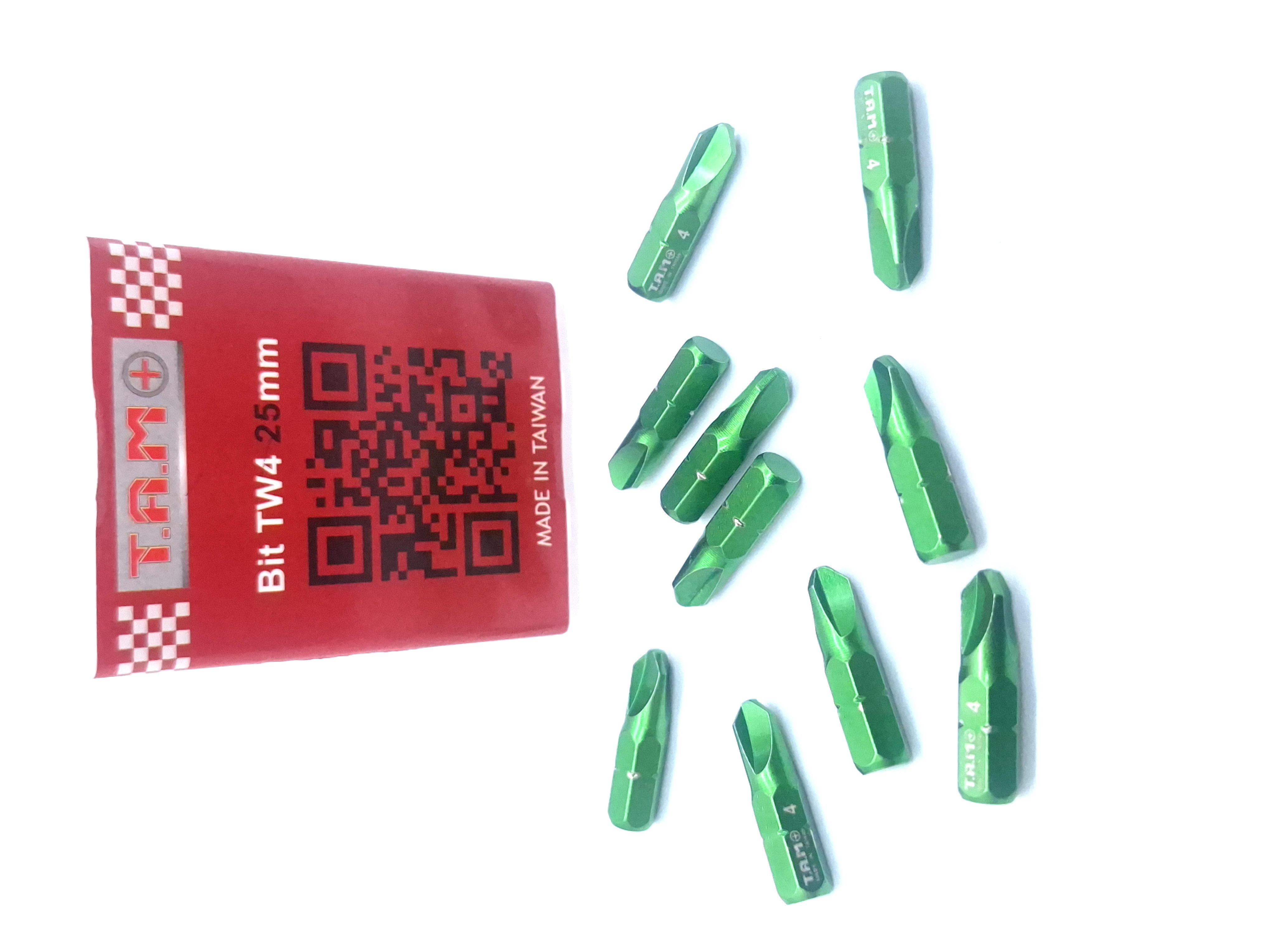 نوک پیچ گوشتی 2 و نیم سانت هواپیمایی سبز TS6-25mmL  تایوانی برند TAM